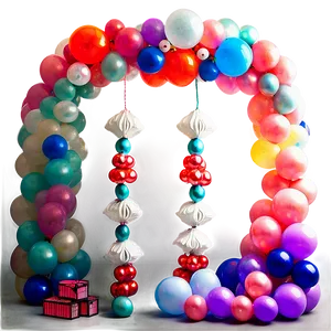 Indoor Balloon Garland Decor Ideas PNG Mpa PNG