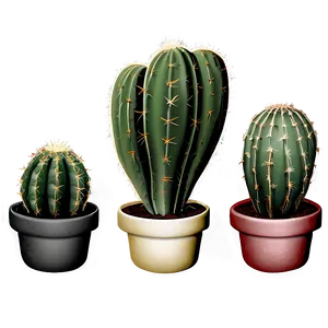 Indoor Cactus Collection Png 06252024 PNG image