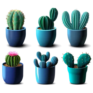 Indoor Cactus Collection Png 36 PNG image