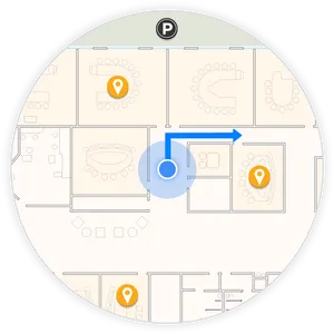 Indoor Navigation Map Concept PNG image