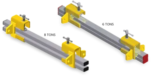 Industrial Beam Clamps6and8 Tons PNG