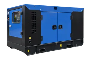 Industrial Blue Diesel Generator PNG