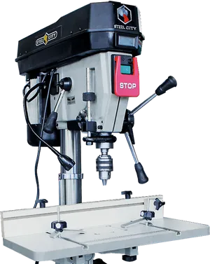 Industrial Drill Press Machine PNG image