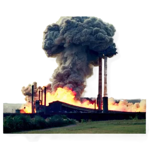 Industrial Explosion Accident Png Lth PNG image