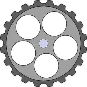 Industrial Gear Icon PNG image