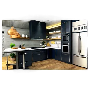 Industrial Kitchen Style Png 34 PNG image