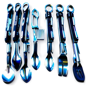 Industrial Kitchen Utensils PNG Wph