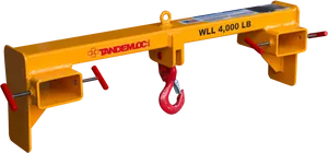 Industrial Lifting Beamwith Hook PNG image