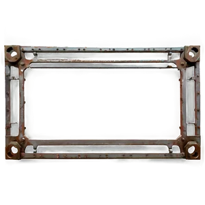 Industrial Metal Picture Frame Png Esa70 PNG image