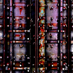 Industrial Metal Wall PNG 05242024