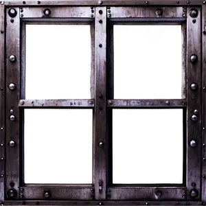 Industrial Metal Window PNG Skd68