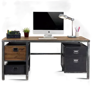 Industrial Office Desk PNG 56