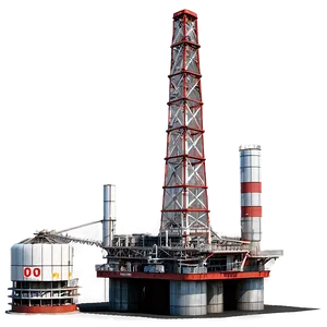 Industrial Oil Rig PNG Gsq