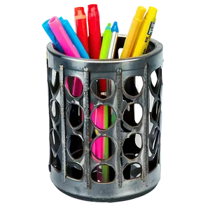 Industrial Pencil Holder PNG 06282024