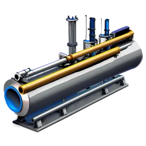 Industrial Pipe System PNG Hpt PNG