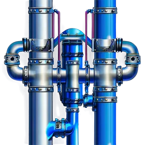 Industrial Pipe System Png Oxc9 PNG image