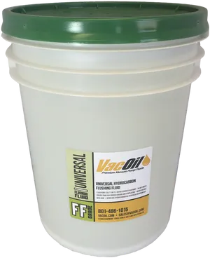Industrial Plastic Bucketwith Lidand Label PNG image