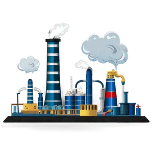 Industrial Pollution Scene Png Aci PNG image