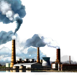 Industrial Pollution Scene Png Ieb90 PNG image