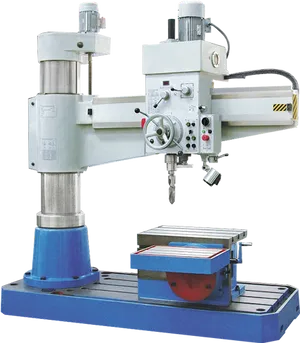 Industrial Radial Drill Machine PNG image