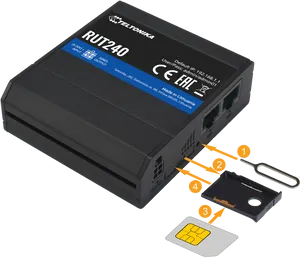 Industrial Router S I M Card Installation PNG image