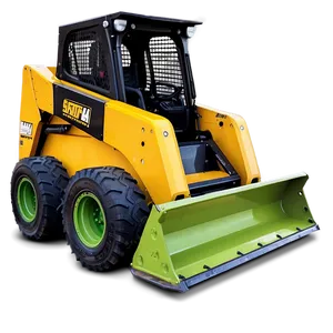 Industrial Skid Steer Vehicle PNG Qio