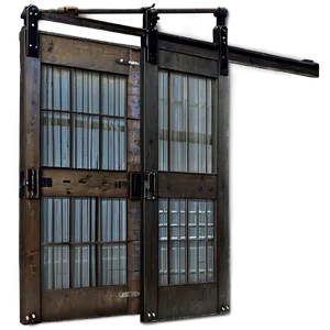 Industrial Sliding Barn Door PNG Mxu PNG
