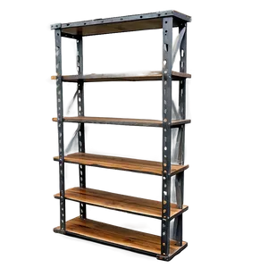 Industrial Style Bookshelf PNG 47