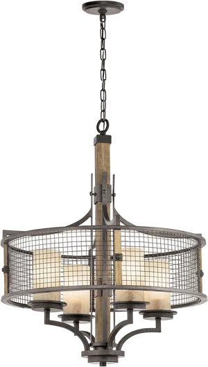 Industrial Style Chandelier PNG image