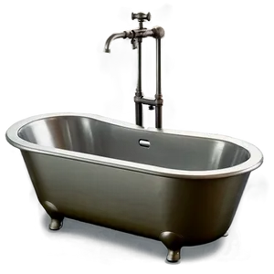 Industrial Style Freestanding Tub PNG 06282024