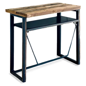 Industrial Style Office Table PNG Yin73