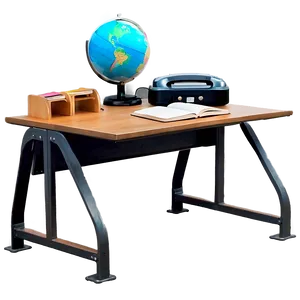 Industrial Style Student Desk PNG Qvd49 PNG