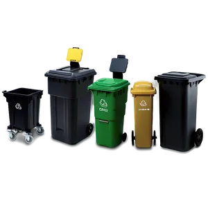 Industrial Trash Bin Arrangement PNG 05252024 PNG