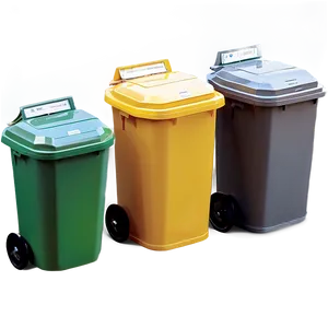 Industrial Trash Bin Arrangement PNG 05252024