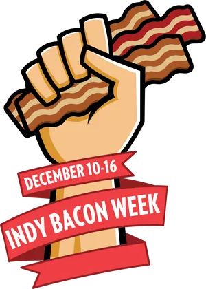 Indy Bacon Week Promotional Graphic PNG image