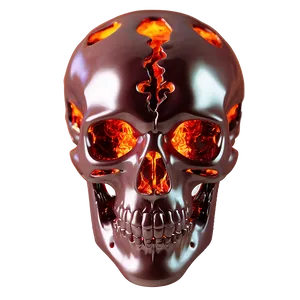 Inferno Encased Skull Png 06252024 PNG image