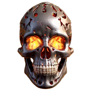 Inferno Encased Skull PNG Qdg PNG