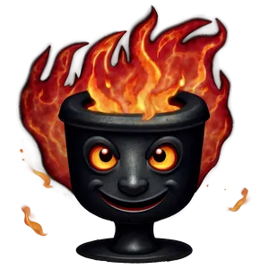 Inferno Fire Emoji Representation Png Out PNG image