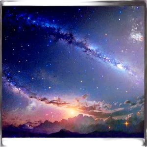 Infinite Starry Sky PNG Xxo