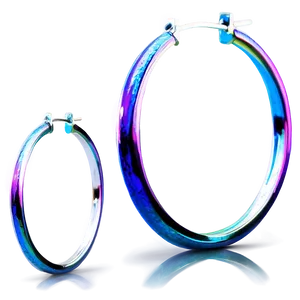 Infinity Hoop Earring Png 06132024 PNG image