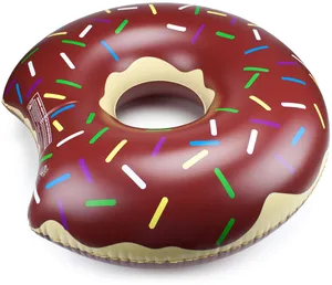Inflatable Chocolate Sprinkle Donut Float PNG image