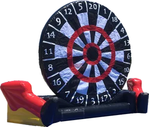 Inflatable Giant Dartboard Outdoor Game PNG