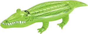 Inflatable Green Crocodile Toy PNG