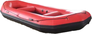 Inflatable Red Raft Isolated PNG image