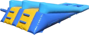 Inflatable Water Slide Blueand Yellow PNG image
