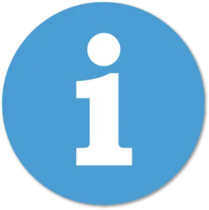 Information Icon Blue Circle PNG image
