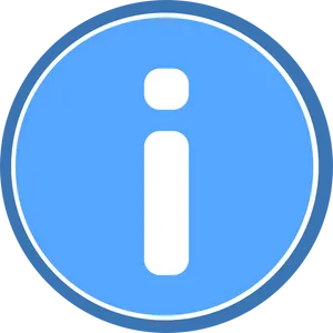 Information Symbol Blue Circle PNG image