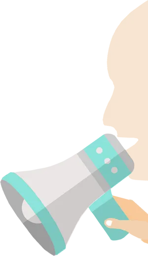 Inhaler Usage Demonstration PNG image