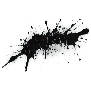 Ink Black Splatter Design Png Eba4 PNG image