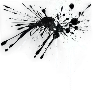 Ink Black Splatter Design Png Qas69 PNG image